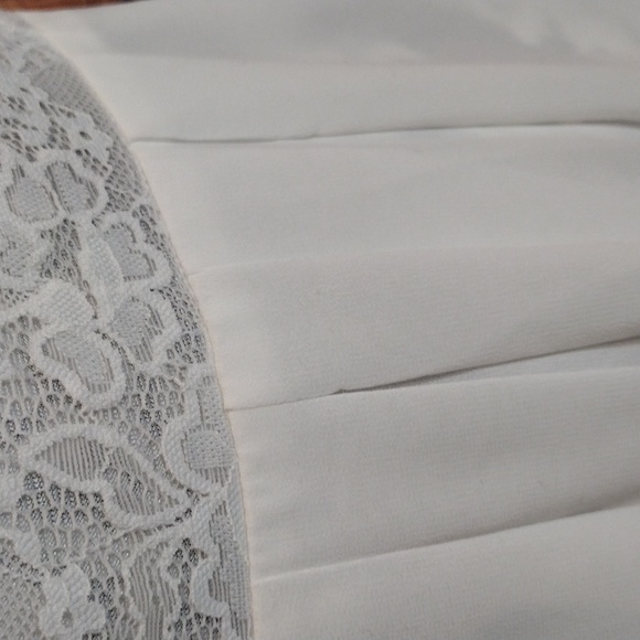 White Evening Dress Night Gown - Picture 5 of 14